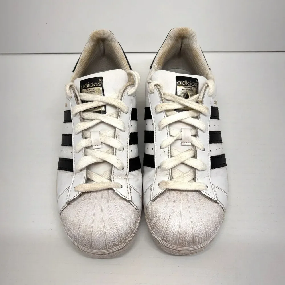 Adidas Superstar LowTop White Black Athletic Shoes Sneakers C77153 Womens Size 8